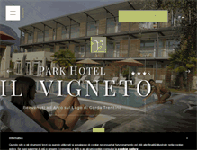 Tablet Screenshot of parkhotelilvigneto.com